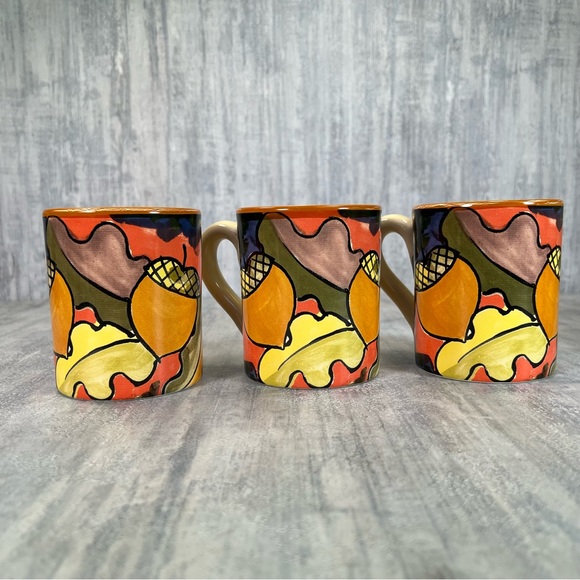 6 Starbucks Coffee Mug Cup Bellini Ciao Italya Hand Made In Italy Acorn Nuts - Picture 9 of 16